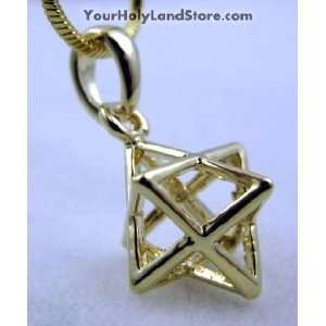  Kabbalah Merkabah Gold Plated Necklace 