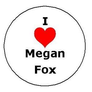 Love MEGAN FOX Pinback Button Heart Pin 1.25