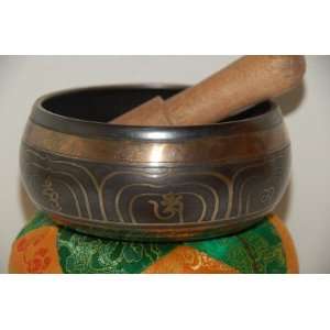   Small Singing Bowl Thick Walled with Om Mani Sb03 Musical Instruments
