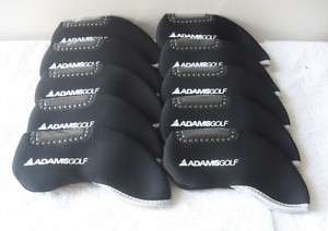 Adams Golf Iron Head covers set 10pcs Black Headcover  