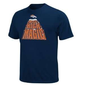 Denver Broncos Navy Inside Line T Shirt:  Sports & Outdoors