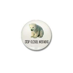  Stop Global Warming Cute Mini Button by CafePress: Patio 