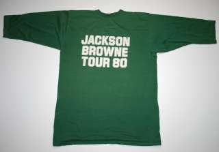 VINTAGE JACKSON BROWNE TOUR 1980 HOLD OUT T  SHIRT 1980 M ORIGINAL 
