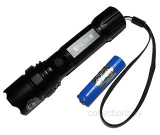 Cree LED 300 Lumens Police Flashlight / Torch / 3 Modes +14500 Battery 
