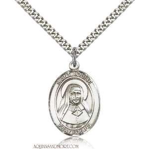  St. Louise de Marillac Large Sterling Silver Medal 