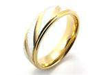 Mens Women Gold Silver Stainless Steel Love Ring Size 7  