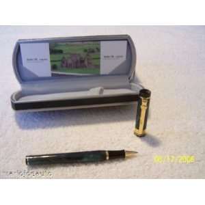  Green Lacquer Marble Rollerball Pen EXQUISITE Office 