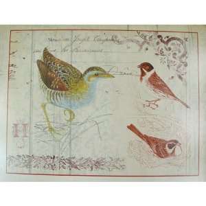  Birds and Water Fowl Metal Distressed Perpetual Calendar 