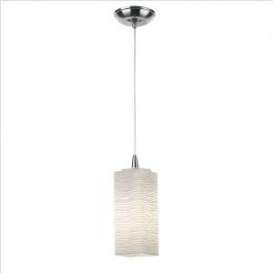  Bundle 39 Isobar Glass Pendant Shade in Satin Nickel with 