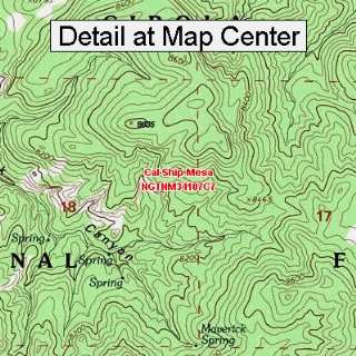  USGS Topographic Quadrangle Map   Cal Ship Mesa, New 