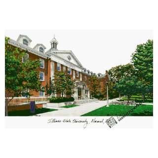  Campus Images IL966 Illinois State University Lithograph 