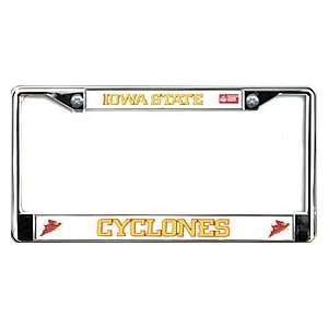  Iowa State Cyclones Chrome License Plate Frame: Sports 