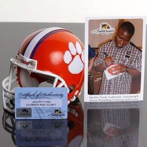  Riddell Clemson Tigers #6 Jacoby Ford Autographed Mini 