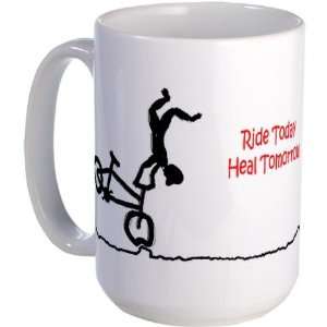  Mountain Biking Ride Today Sports Large Mug by CafePress 
