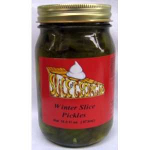 SLICE OF GEORGIA Winter Slice Pickles, 16 oz jar