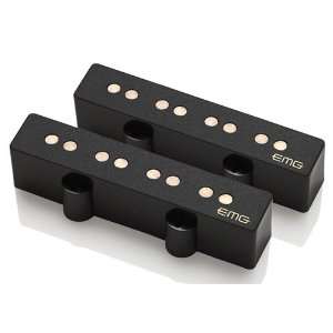   Two Pickup Bridge/Neck Set for J Bass, Black Musical Instruments