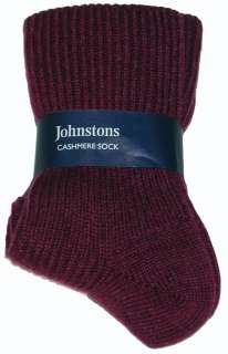 100% CASHMERE Bed Socks Sox Johnstons of Elgin NWT One Size  Heavenly 