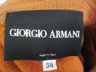 GIORGIO ARMANI BLK LBL Orange Wool Cashmere Blazer 38  