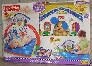 FISHER PRICE 2 IN 1 PLAYFUL PUPPY GYM LIL LAUGH LEARN  