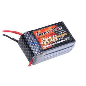  Gens ace LIPO 800mAh 20C 11.1V lipo battery pack Toys 