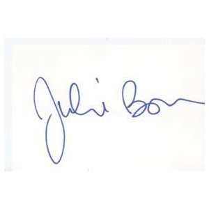 JULIE BOWEN Signed Index Card In Person