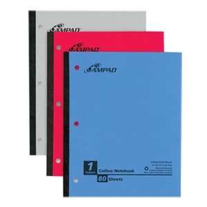   Ruled With Margin Line, Assorted Colors, 1 Notebook