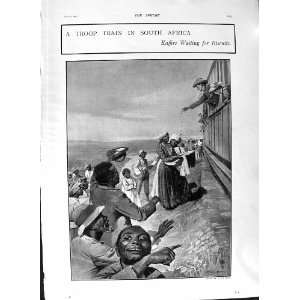  1901 TROOP TRAIN AFRICA KAFFIRS MAORI OHINEMUTU LAKE