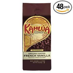 White Coffee Corp., Kahlua French Vanilla, 2 Ounce (Pack of 48)