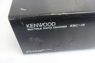 Kenwood Multiple Rapid Battery Charger KSC 76 6 Slot Multi Radio Used 