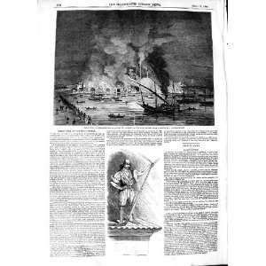 1848 GREAT FIRE CONSTANTINOPLE YAGH KAPAN SHIP FIREMAN  