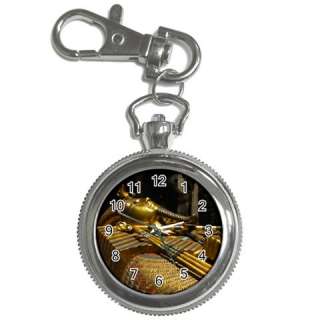 EGYPTIAN KING TUT Key Chain Watch Pocket Round Gift  