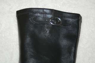   black riding boots fake leather EUC kids korner winter dress  