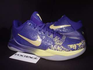 2010 Nike Zoom Kobe V 5 FIVE RINGS GOLD CONCORD Sz 8.5  