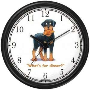  Rottweiler Dog Cartoon or Comic   JP Animal Wall Clock by 