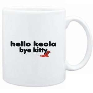  Mug White  Hello Keola bye kitty  Female Names Sports 
