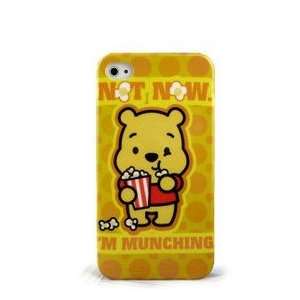  Apple iPhone 4G Winnie The Pooh Bear with Popcorn Pattern 
