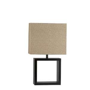    Klaussner Open Square Wood Table Lamp KHF L3183: Home Improvement