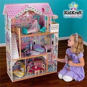  KidKraft Wooden Annabelle Pretend Play Dollhouse: Toys 