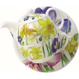  Roy Kirkham Spring Flowers Tea For One Set Patio, Lawn 