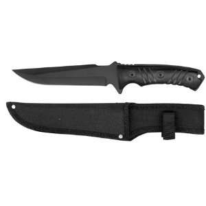 11 Combat Knife WITH SHEATH AND WOOD SIDED HANDLE FOR IMPOROVED GRIP 