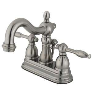   Double Handle 4 Centerset Bathroom Faucet with Knig: Home Improvement