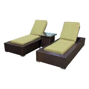  COMBO   2 Kokomo Outdoor Wicker Patio Chaise Lounges with 