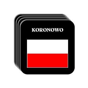  Poland   KORONOWO Set of 4 Mini Mousepad Coasters 