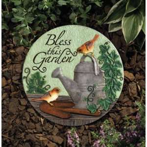  Sparrows Bless This Garden Stepping Stone
