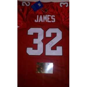 Edgerrin James Signed Arizona Cardinals Authentic Jersey Size 56