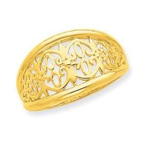  14K Cut Out Tapered Edge Ring Jewelry