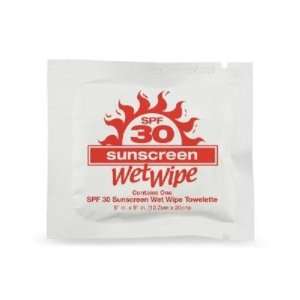  New   SPF 30 Wet Wipes Packettes Case Pack 96   15709537 