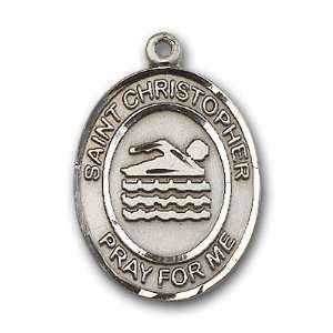  Sterling Silver St. Christopher Medal Jewelry