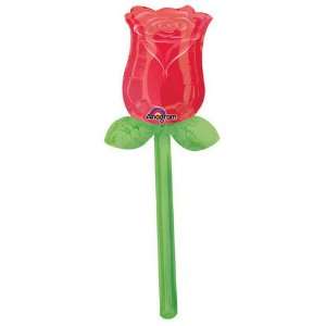  U Inflate Red Rose Balloon (air filled) Toys & Games