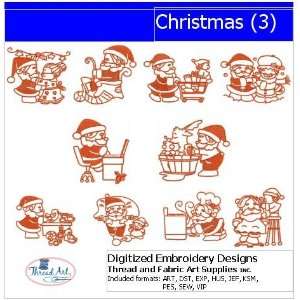 Digitized Embroidery Designs   Christmas(3): Arts, Crafts 